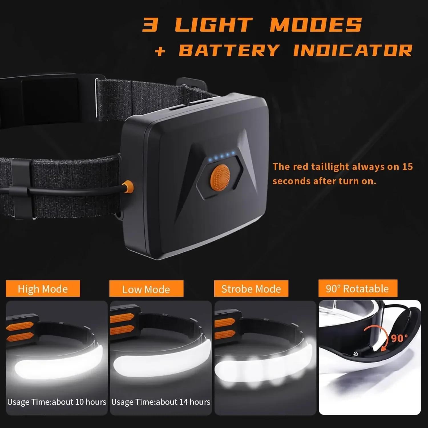 USB Rechargeable COB Headlamp 31 SMD Portable Headlight Built-in 5000Mah Battery Flashlight Ultra Wide Angle Head Torch
USB Rechargeable COB Headlamp 31 SMD Portable Headlight Built-in 5000Mah Battery Flashlight Ultra Wide Angle Head Torch