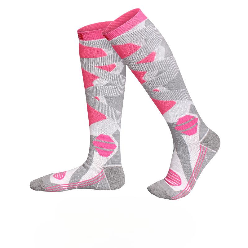 1 пара новых женских зимних теплых лыжных носков, утолщенные дышащие компрессионные носки, термоэластичные длинные чулки розовый
1 пара новых женских зимних теплых лыжных носков, утолщенные дышащие компрессионные носки, термоэластичные длинные чулки розовый