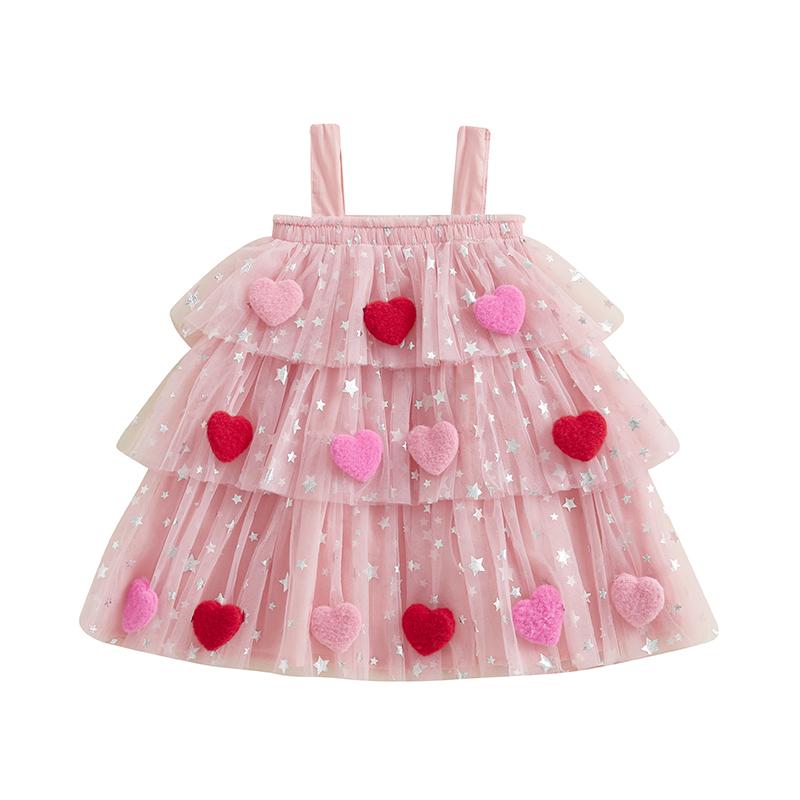 Girls Dress Sweet Summer Kids Girl Heart Tulle Dress Princess Children Sleeveless Birthday Holiday Wear 80 рожевий
Girls Dress Sweet Summer Kids Girl Heart Tulle Dress Princess Children Sleeveless Birthday Holiday Wear 80 рожевий