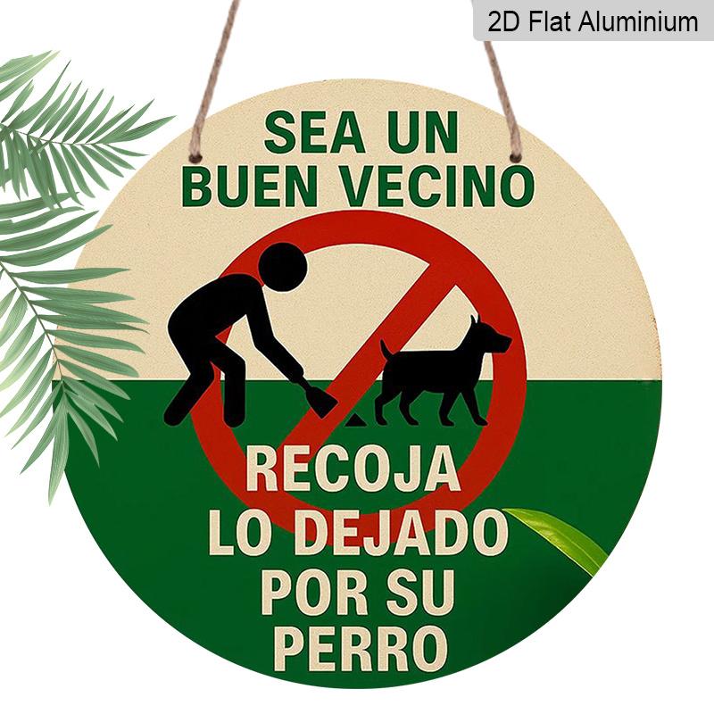 2D Flat Sign, Dog Owners Warning about Mess with Feces - Aluminum Round Sign Featuring a Dog And Poop Design, Wall Decoration for The Garden And 7.87 x 7.87 inch
2D Flat Sign, Dog Owners Warning about Mess with Feces - Aluminum Round Sign Featuring a Dog And Poop Design, Wall Decoration for The Garden And 7.87 x 7.87 inch