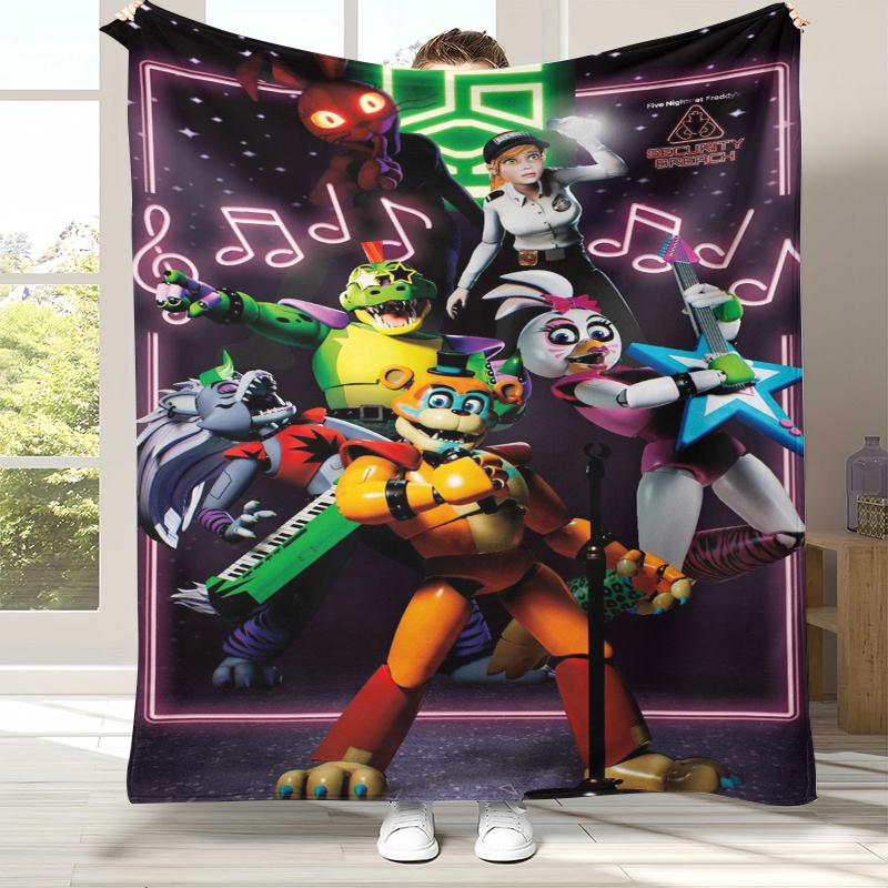 Horror Freddy F-FNAF Games Flannel Blanket,Ultra Soft Warm Plush Throw for Home Bedroom Bed Sofa Cover Office Camping Picnic 75x90cm
Horror Freddy F-FNAF Games Flannel Blanket,Ultra Soft Warm Plush Throw for Home Bedroom Bed Sofa Cover Office Camping Picnic 75x90cm
