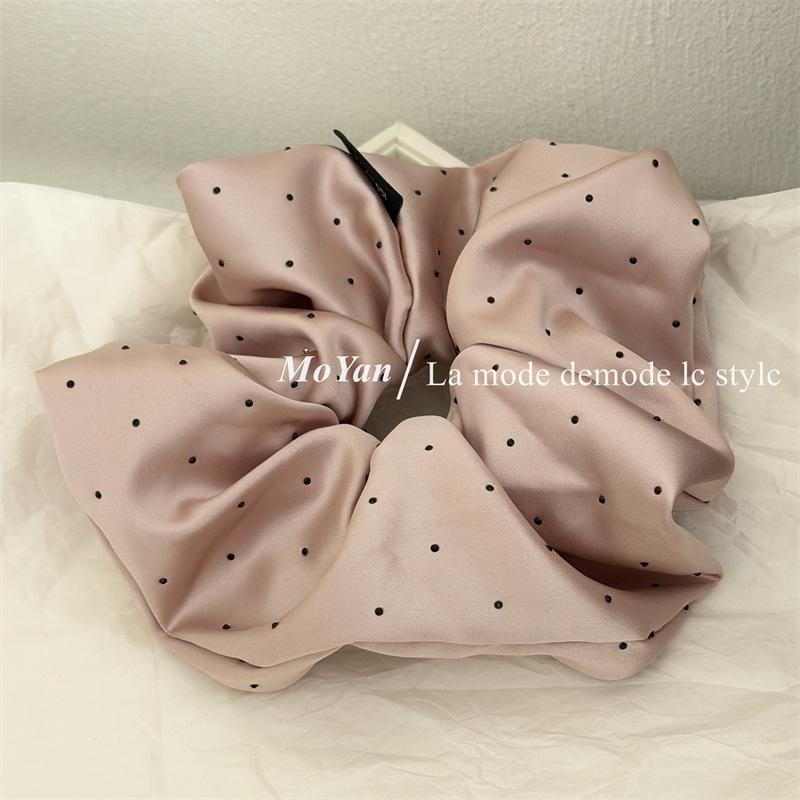 Korean Style Rhinestone Satin Polka Dot Scrunchie - Elegant Black Hair Tie рожевий
Korean Style Rhinestone Satin Polka Dot Scrunchie - Elegant Black Hair Tie рожевий