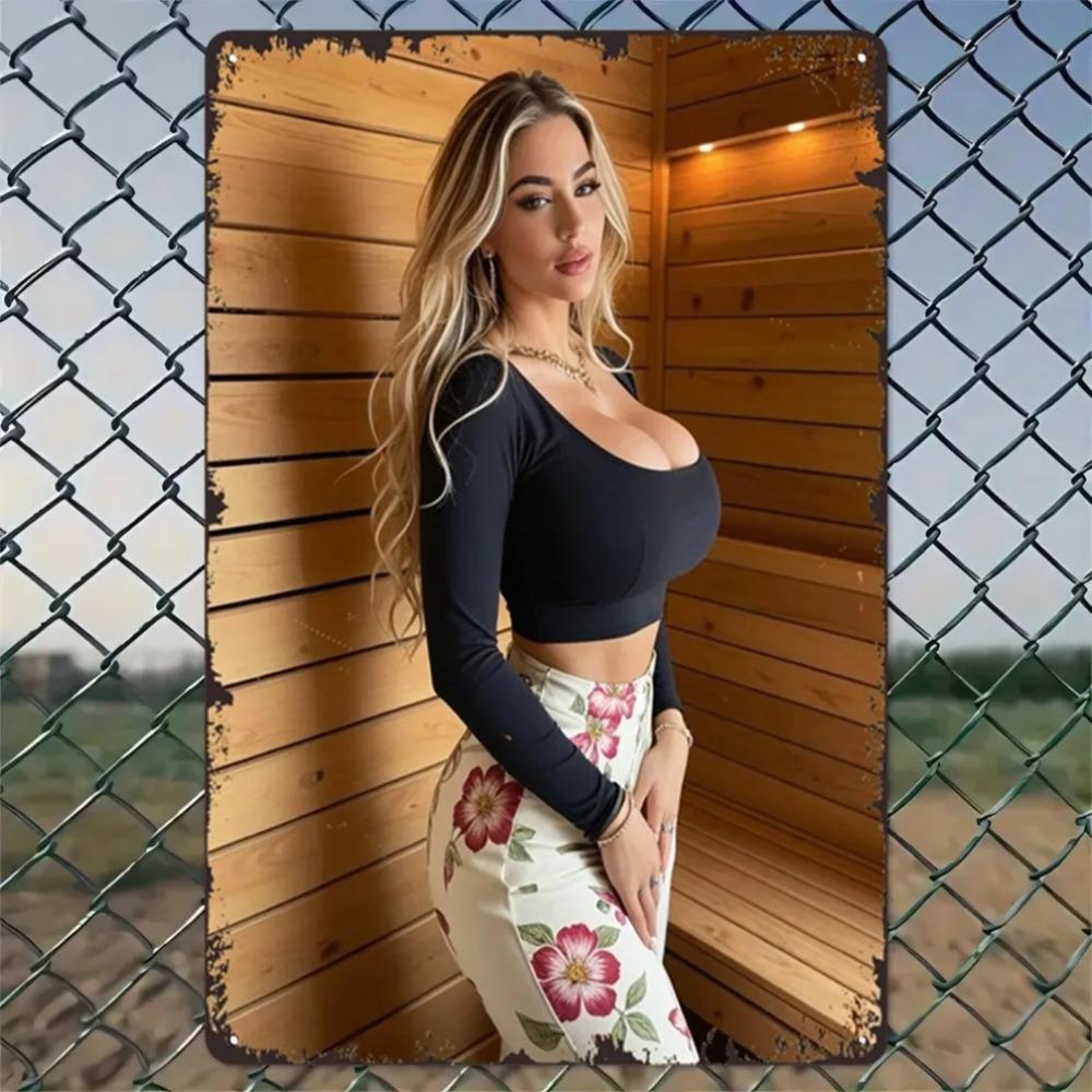 Vintage Metal Wall Art Female Silhouette Abstract Plaque with Chain for Living Room Bedroom Decor 20x30cm
Vintage Metal Wall Art Female Silhouette Abstract Plaque with Chain for Living Room Bedroom Decor 20x30cm