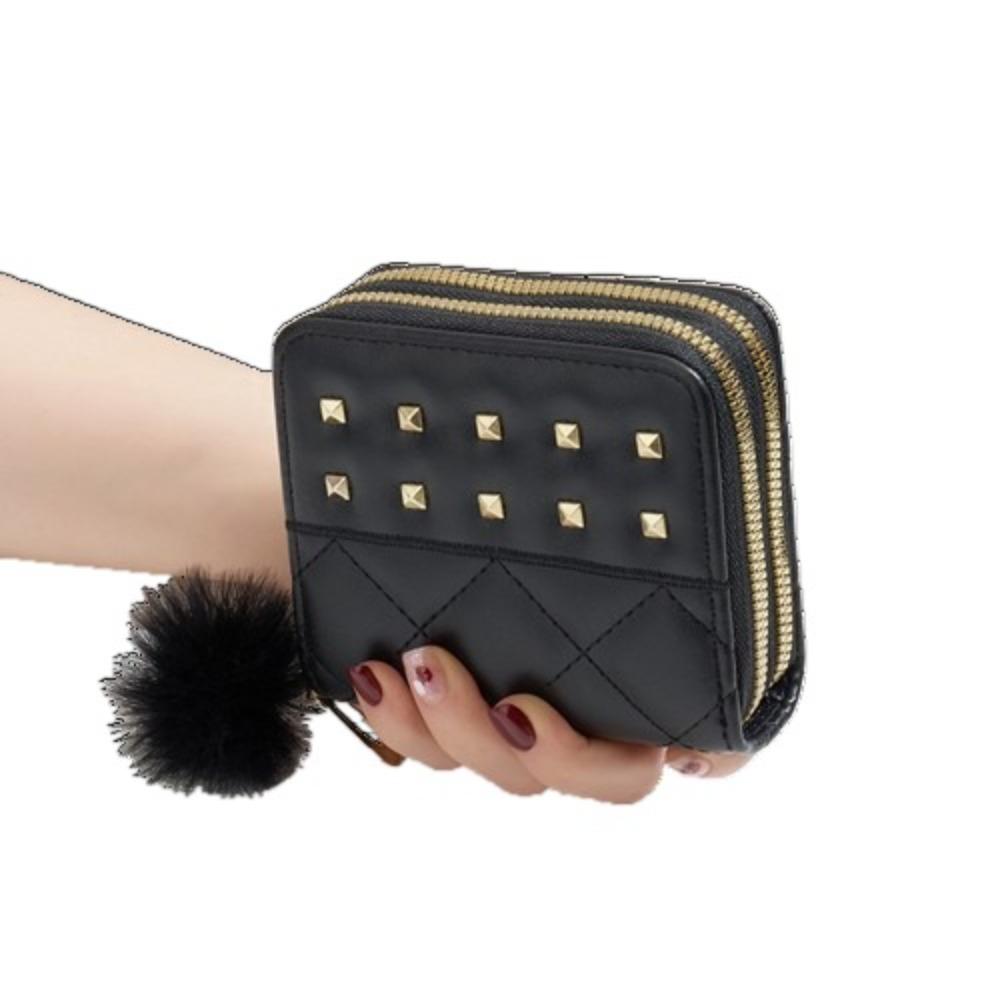 Soft Plush Ball Women Long Purse Rivets Square Card Bag Causal Woman Clutch Wallet Travel Black Short
Soft Plush Ball Women Long Purse Rivets Square Card Bag Causal Woman Clutch Wallet Travel Black Short