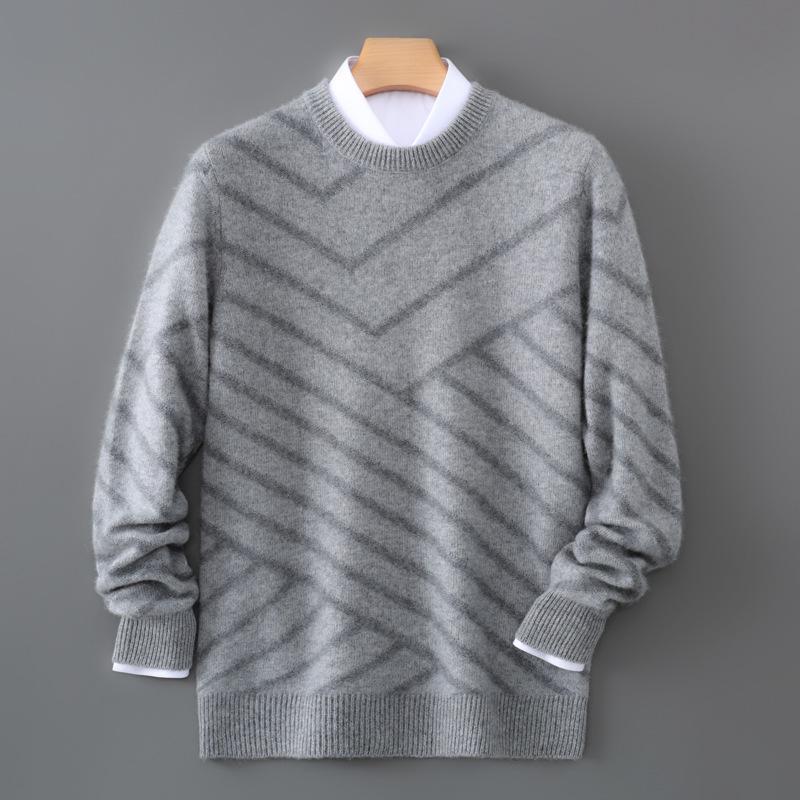 Men s Wool Color Block Round Neck Jacquard Sweater - Casual Business Pullover M сірий колір
Men s Wool Color Block Round Neck Jacquard Sweater - Casual Business Pullover M сірий колір