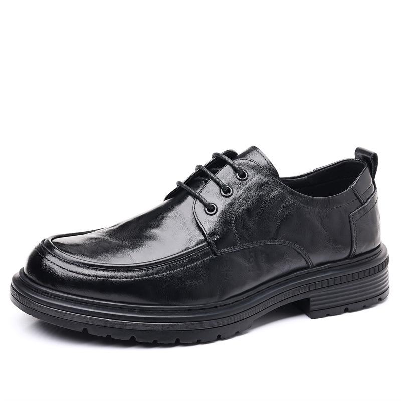 Новые мужские туфли из коровьей кожи высшего слоя в повседневном стиле, кожаные туфли с большой головой и толстой подошвой, из натуральной кожи, деловые, формальные, мужские туфли, дышащие одинарные туфли для мужчин 44
Новые мужские туфли из коровьей кожи высшего слоя в повседневном стиле, кожаные туфли с большой головой и толстой подошвой, из натуральной кожи, деловые, формальные, мужские туфли, дышащие одинарные туфли для мужчин 44