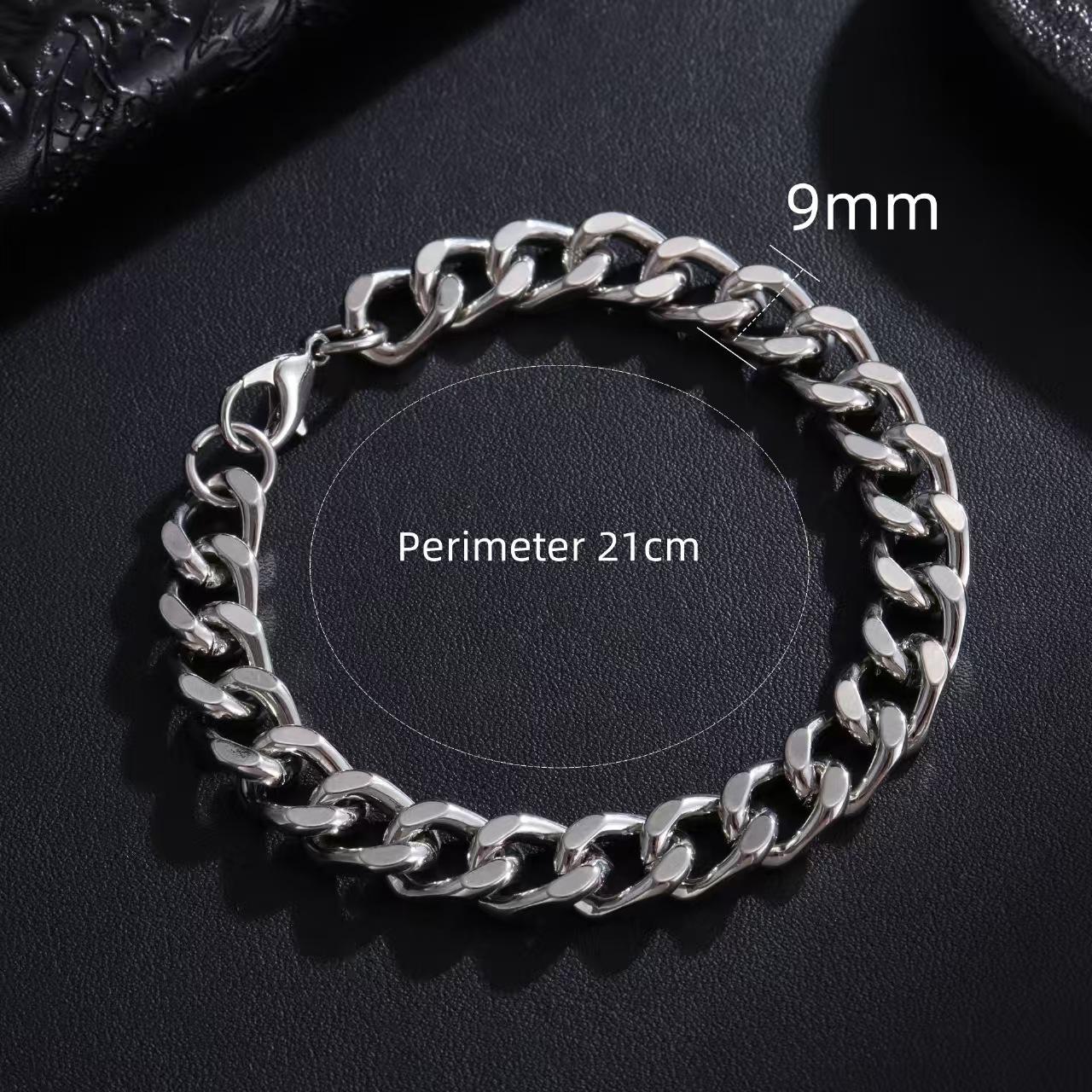 1 piece trendy Cuban link men s bracelet - 3/5/7/9mm width options, unisex jewelry gift for both men and women.
1 piece trendy Cuban link men s bracelet - 3/5/7/9mm width options, unisex jewelry gift for both men and women.