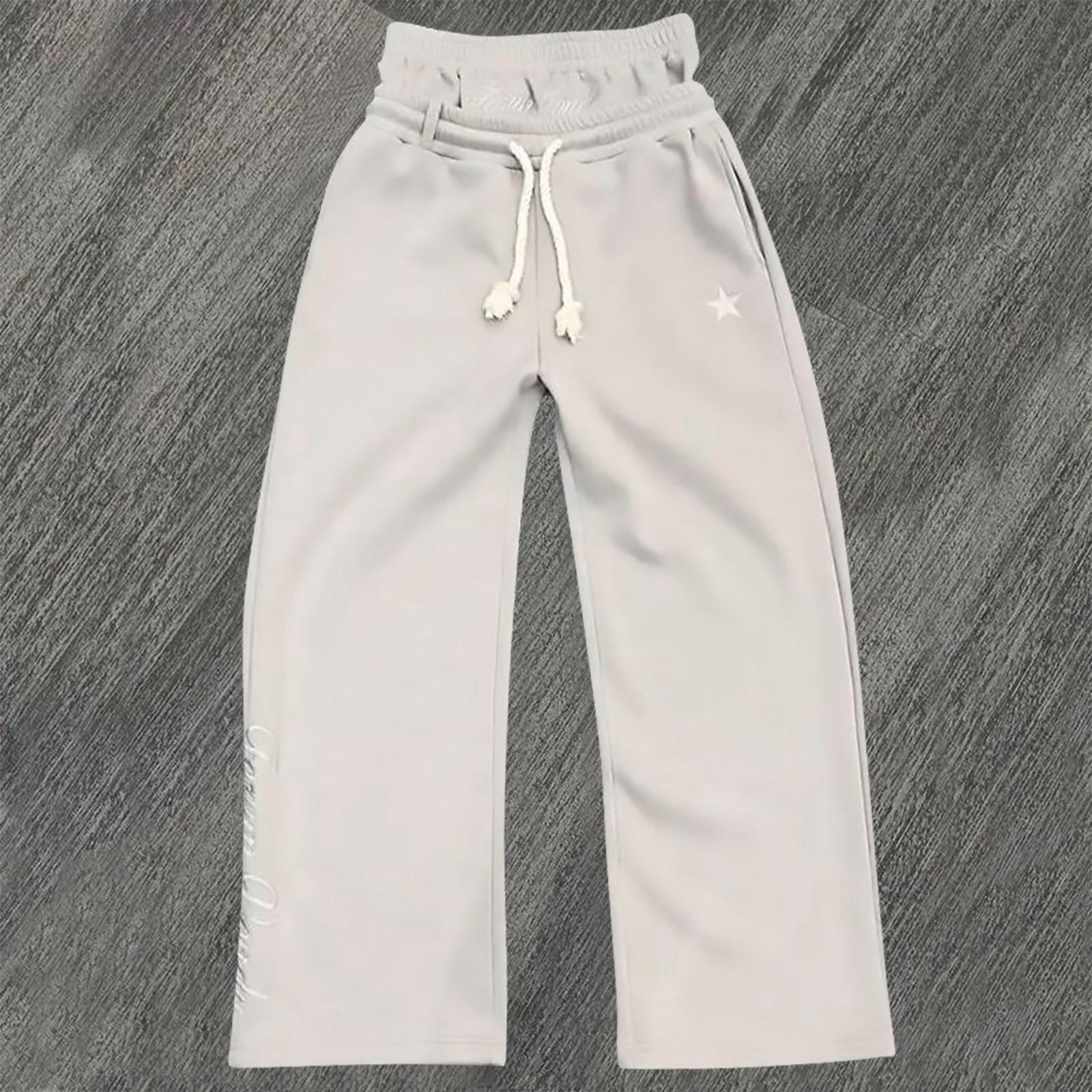 Брюки для мужчин Свободные спортивные штаны с завязками Широкие спортивные штаны Длинные брюки Повседневные брюки XL светло-серый
Брюки для мужчин Свободные спортивные штаны с завязками Широкие спортивные штаны Длинные брюки Повседневные брюки XL светло-серый