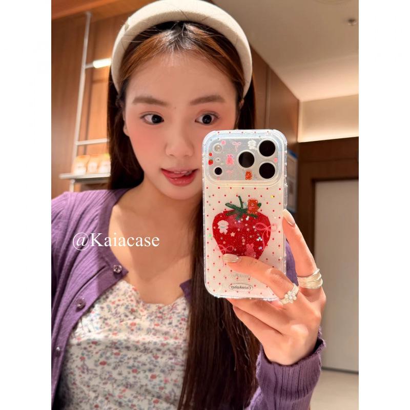 Strawberry Pink Polka Dot Glitter Phone Case for iPhone 16 Pro/17 Pro Max
Strawberry Pink Polka Dot Glitter Phone Case for iPhone 16 Pro/17 Pro Max