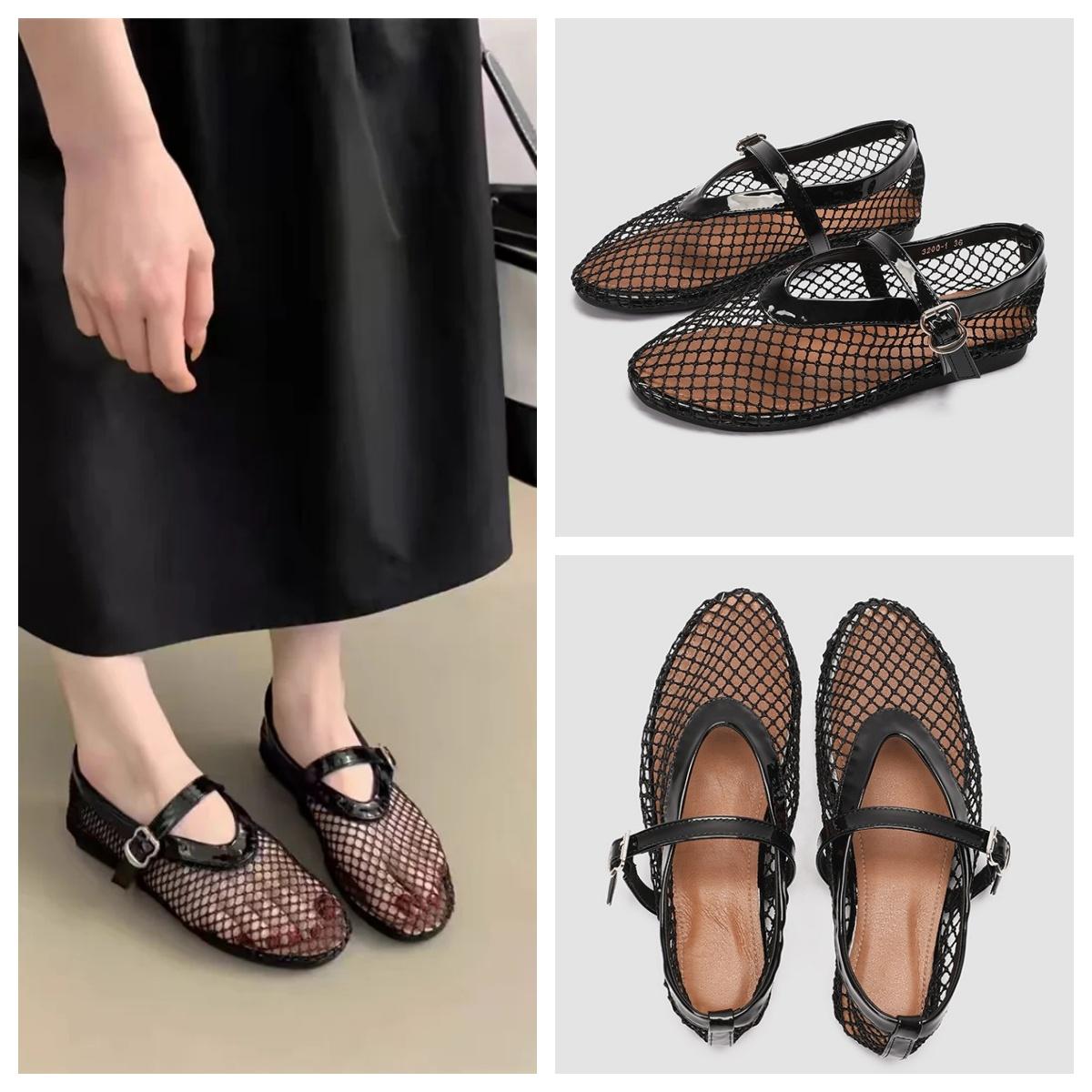 TRAF Women’s Black Mesh Upper Ventilate Flat Shoes Chic Round Shallow Mouth Single Sandals 2024 Summer Casual Gold Boat Shoes 36
TRAF Women’s Black Mesh Upper Ventilate Flat Shoes Chic Round Shallow Mouth Single Sandals 2024 Summer Casual Gold Boat Shoes 36