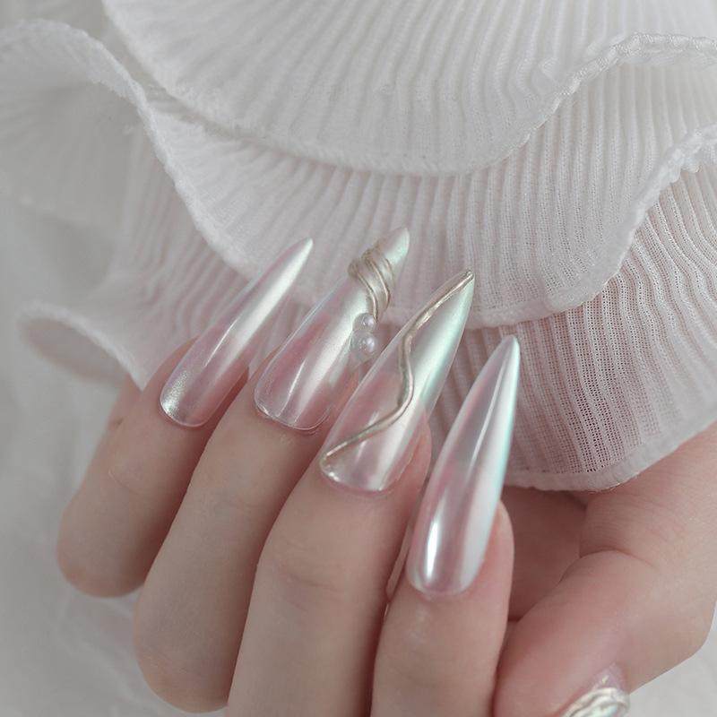 Aurora Powder Moonlight White Series for DIY Nail Art - Magic Mirror Effect Influencer Style
Aurora Powder Moonlight White Series for DIY Nail Art - Magic Mirror Effect Influencer Style