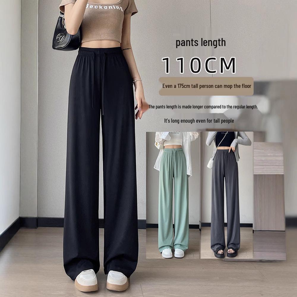 2025 Women s Summer Ice Silk Wide-Leg Floor-Length Pants - Thin, Loose, Slimming, Casual Straight Leg Fit S (80-95 jin)
2025 Women s Summer Ice Silk Wide-Leg Floor-Length Pants - Thin, Loose, Slimming, Casual Straight Leg Fit S (80-95 jin)