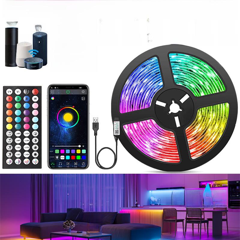 Комплект светодиодной RGB-ленты с музыкой 5 В, умный свет с Wi-Fi, питание от USB, управление голосом и по Bluetooth. 1m
Комплект светодиодной RGB-ленты с музыкой 5 В, умный свет с Wi-Fi, питание от USB, управление голосом и по Bluetooth. 1m
