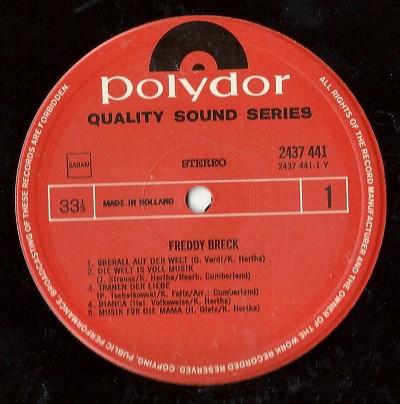 LP Record FREDDY BRECK Freddy Breck 2437441 Polydor Netherland Pop Used
LP Record FREDDY BRECK Freddy Breck 2437441 Polydor Netherland Pop Used