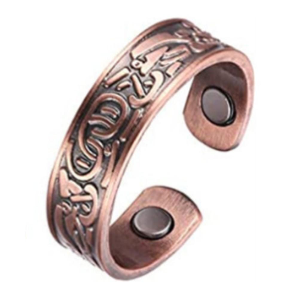 Vintage Copper Magnetic Bracelet and Ring Set for Men Women with Complex Pattern Carving Adjustable Cuffs Unique
Vintage Copper Magnetic Bracelet and Ring Set for Men Women with Complex Pattern Carving Adjustable Cuffs Unique