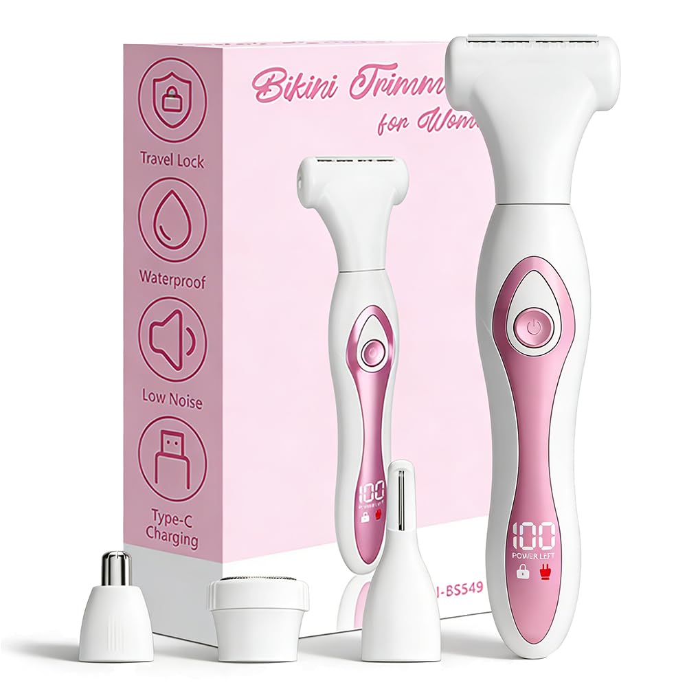 Women’s Electric Razor 4-in-1,Painless Hair Removal for Bikini,Face,Body & Nose,Wet & Dry Shaver with LED Display,USB-C Fast Charging,IPX6 Waterproof розовый
Women’s Electric Razor 4-in-1,Painless Hair Removal for Bikini,Face,Body & Nose,Wet & Dry Shaver with LED Display,USB-C Fast Charging,IPX6 Waterproof розовый