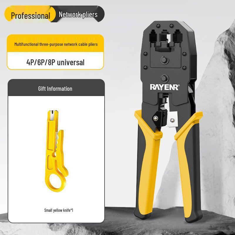 Ruineng Professional Cat 6 Network Crimping Tool Set with Multifunctional Tester
Ruineng Professional Cat 6 Network Crimping Tool Set with Multifunctional Tester