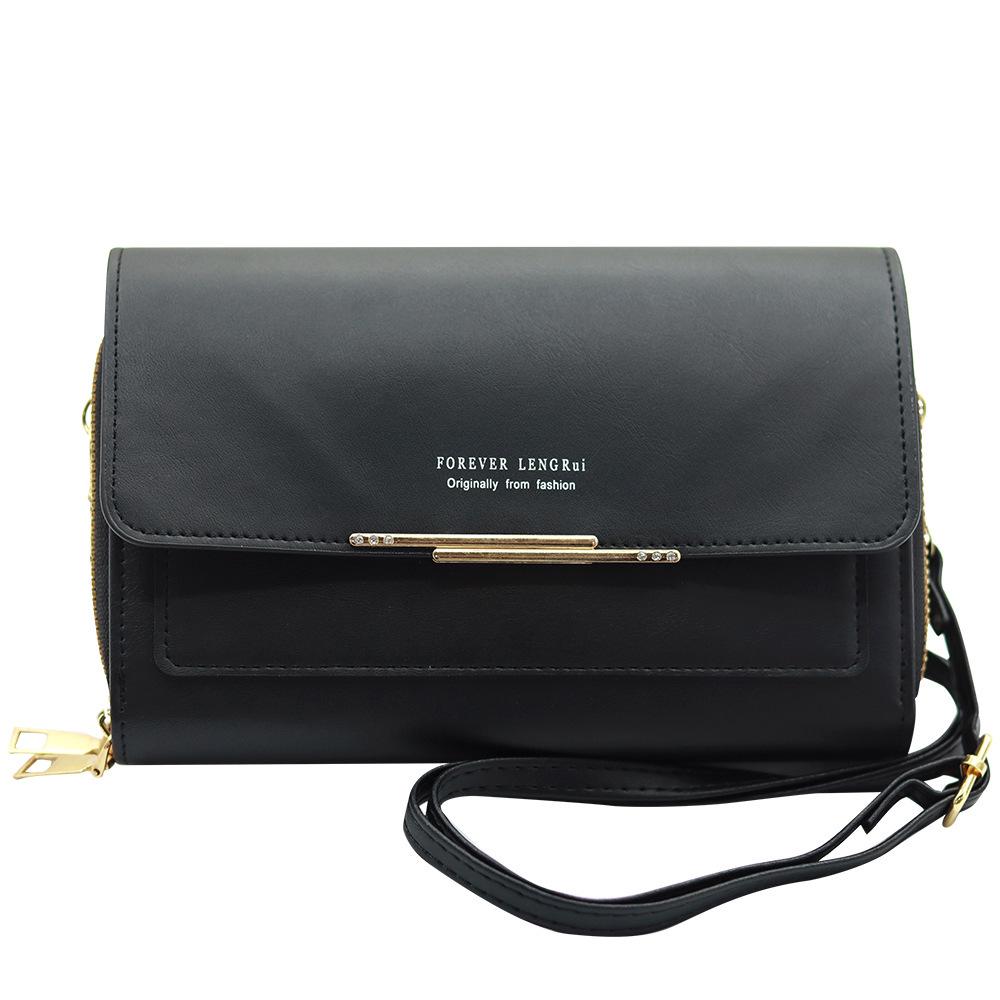 Универсальная женская сумка через плечо из однотонной искусственной кожи: Многофункциональная сумка для телефона с множеством слотов для карт и возможностью ношения через плечо 19x5x12 CM чёрный
Универсальная женская сумка через плечо из однотонной искусственной кожи: Многофункциональная сумка для телефона с множеством слотов для карт и возможностью ношения через плечо 19x5x12 CM чёрный