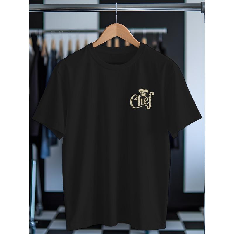 European sizes Men s Loose Fit T-Shirt - Moisture-Wicking Breathable Fabric with Left Chest Bold Chef Print, Vacation & Daily Wear XL чорний
European sizes Men s Loose Fit T-Shirt - Moisture-Wicking Breathable Fabric with Left Chest Bold Chef Print, Vacation & Daily Wear XL чорний