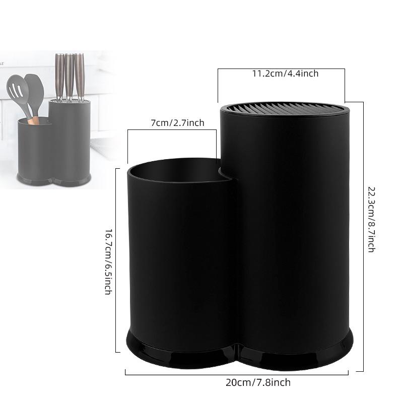 Современная стойка для хранения кухонных ножей и столовых приборов
Современная стойка для хранения кухонных ножей и столовых приборов