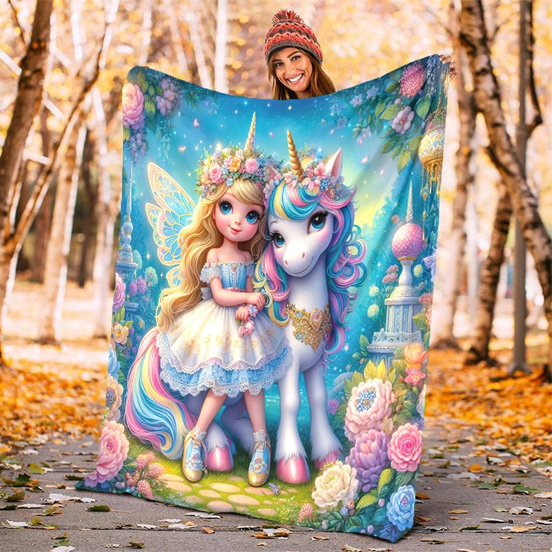 1PC Fairy and Unicorn blanket, al season lightweigh Poster blanket home office outdoor nap multifunc Poster blanketional blanket 80cm x 120cm
1PC Fairy and Unicorn blanket, al season lightweigh Poster blanket home office outdoor nap multifunc Poster blanketional blanket 80cm x 120cm