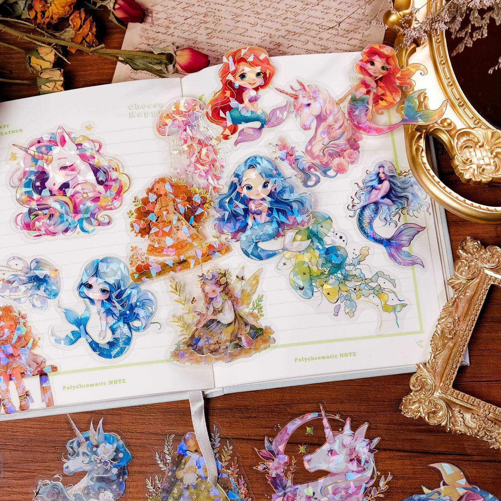 30-120 Sheets Of High-Value Fairy Tale Series Transparent Bronzing Laser Waterproof Sticker Decorative Pet Sticker
30-120 Sheets Of High-Value Fairy Tale Series Transparent Bronzing Laser Waterproof Sticker Decorative Pet Sticker