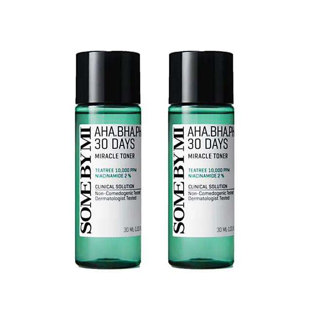 SOME BY MI - AHA, BHA, PHA 30 Days Miracle Toner Mini Bundle Set 2 pcs
SOME BY MI - AHA, BHA, PHA 30 Days Miracle Toner Mini Bundle Set 2 pcs