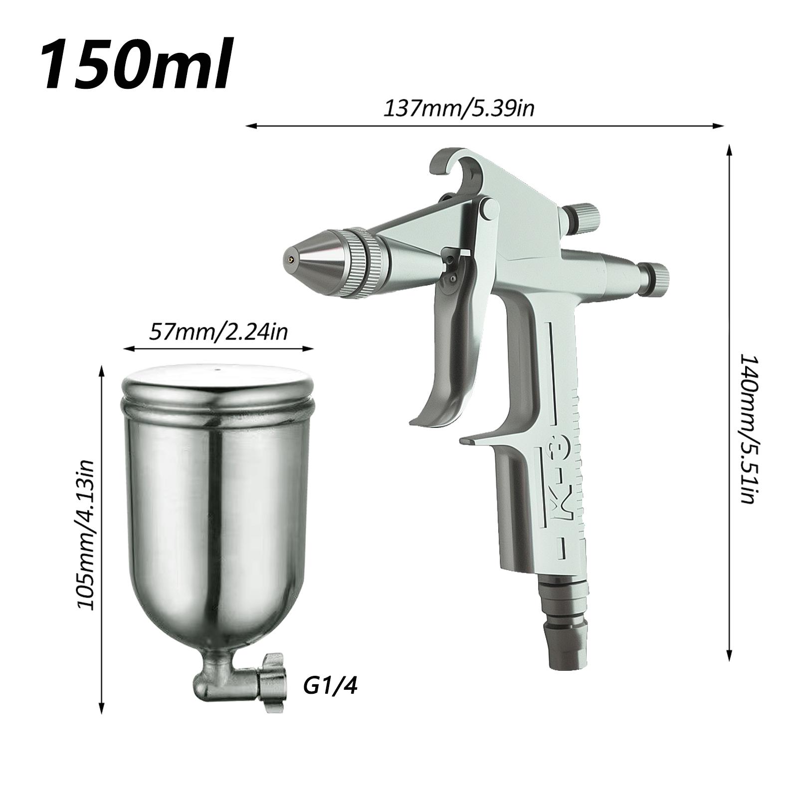 K-3 0.5mm Mini Spray Gun Professional Pneumatic Airbrush Sprayer Alloy Painting Atomizer Tools, w/ 125/150/250/400/600ml Cup
K-3 0.5mm Mini Spray Gun Professional Pneumatic Airbrush Sprayer Alloy Painting Atomizer Tools, w/ 125/150/250/400/600ml Cup