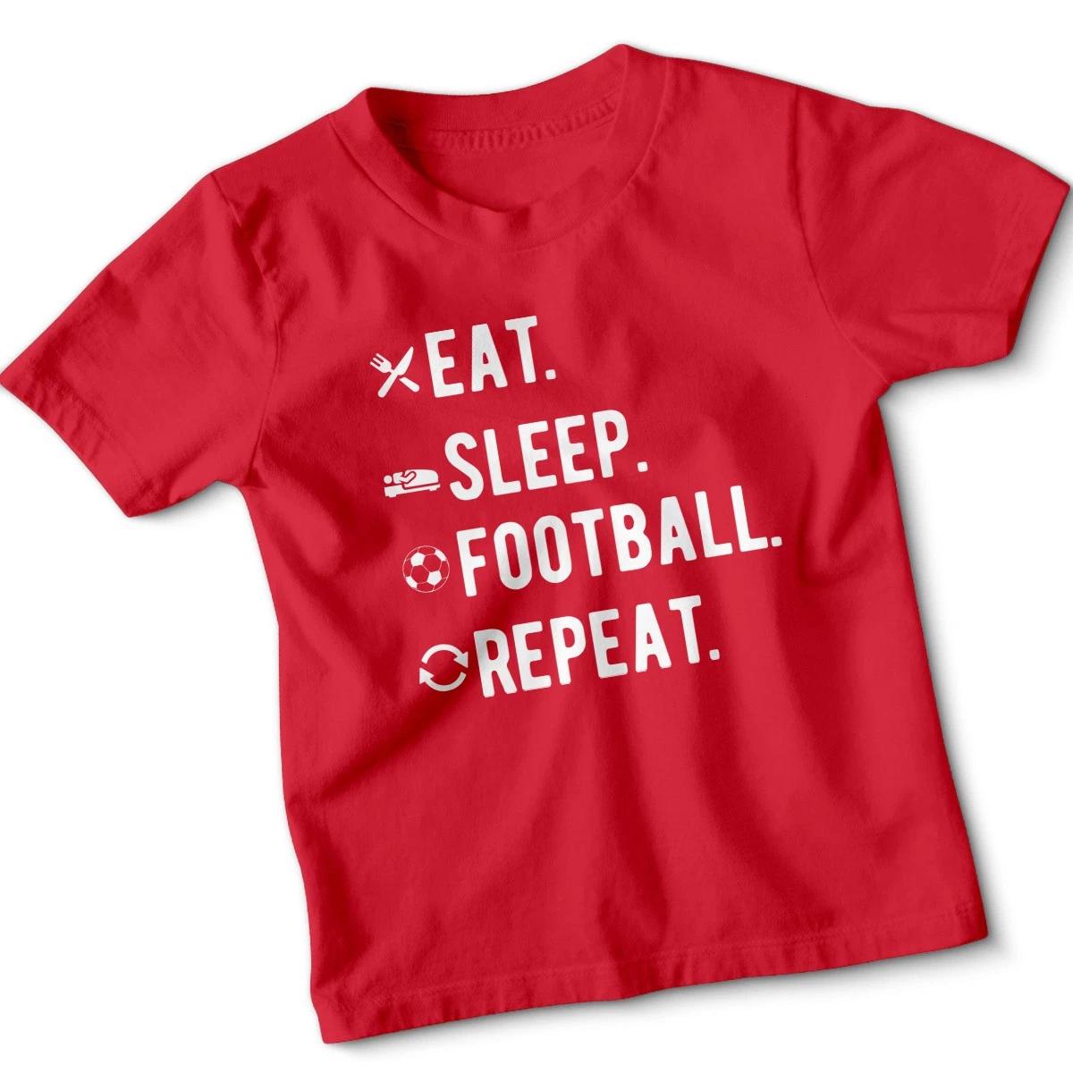 Eat Sleep Football Repeat Kids Tshirt Sports Shirt Boys Girls Footy Gift 4XL
Eat Sleep Football Repeat Kids Tshirt Sports Shirt Boys Girls Footy Gift 4XL
