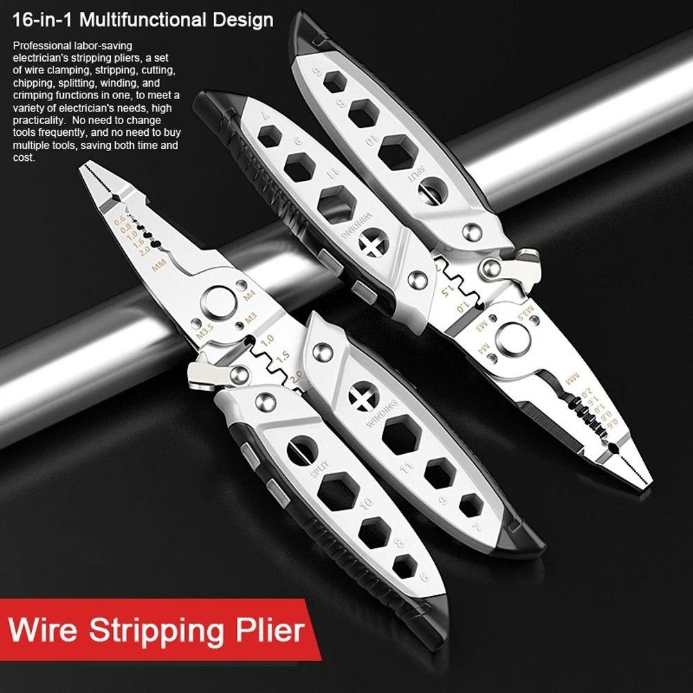 Chromium Vanadium Alloy Steel Electrician Crimpe Pliers Professional Wire Stripping Cable Cutters
Chromium Vanadium Alloy Steel Electrician Crimpe Pliers Professional Wire Stripping Cable Cutters