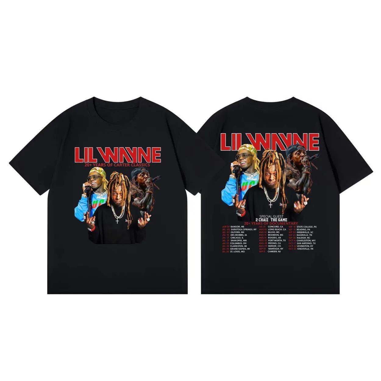 Summer Fashion Rapper Lil Wayne Tour 2026 T-shirts Unisex Harajuku Hip Hop Style T-shirt Fashion Vintage Short Sleeve T Shirts S
Summer Fashion Rapper Lil Wayne Tour 2026 T-shirts Unisex Harajuku Hip Hop Style T-shirt Fashion Vintage Short Sleeve T Shirts S