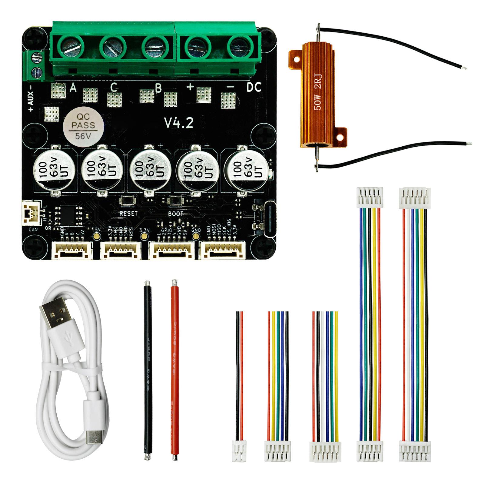 Безщітковий контролер серводвигуна ODESC V4.2 Single Drive Power Driver Board для Odrivetool FO
Безщітковий контролер серводвигуна ODESC V4.2 Single Drive Power Driver Board для Odrivetool FO