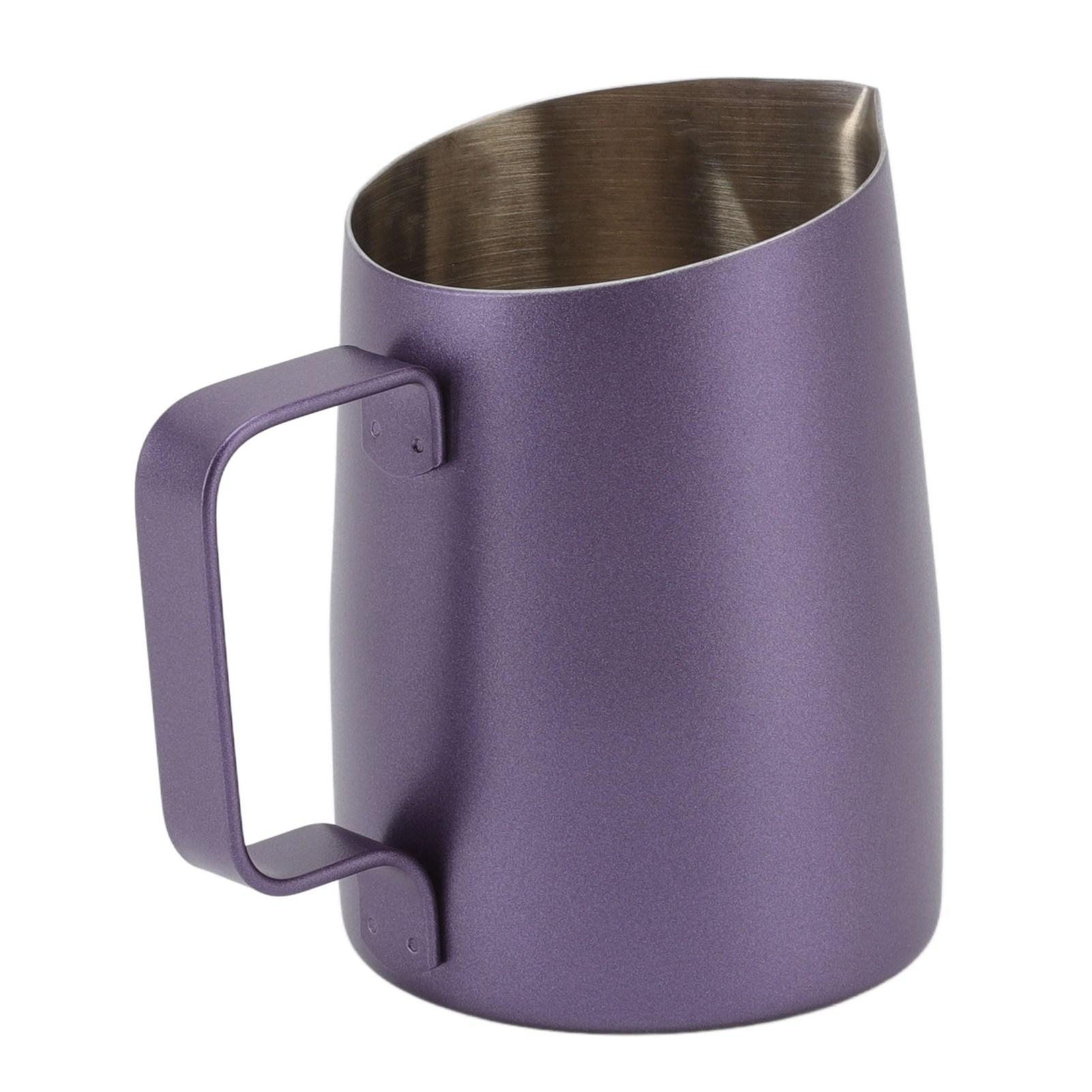 Milk Frother Cup Stainless Steel Incisive Mouth Profession Milk Frothing Pitcher Coffee Jug for Coffee Shop Purple 450ML L
Milk Frother Cup Stainless Steel Incisive Mouth Profession Milk Frothing Pitcher Coffee Jug for Coffee Shop Purple 450ML L