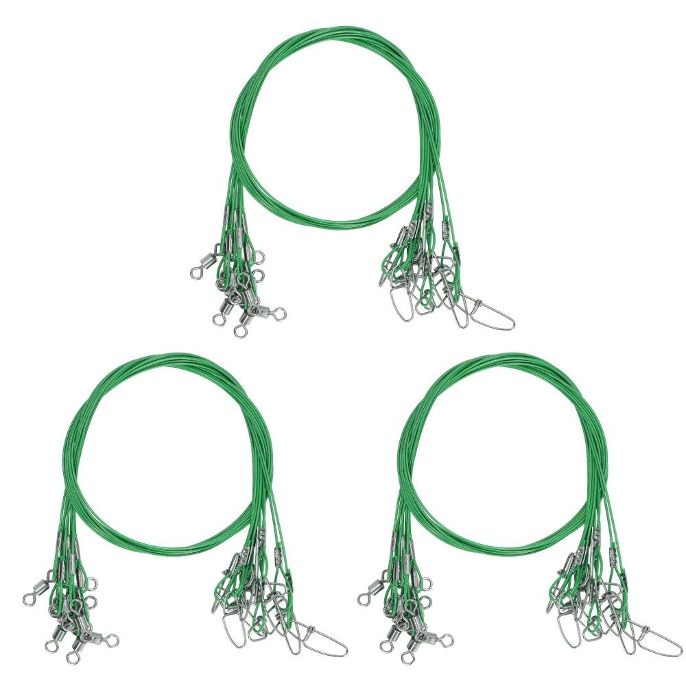 30PCS Anti Bite Fishing Wire Rigs Leaders Heavy Duty High Carbon Steel Fishing Line Leaders High Strength 3 Colors
30PCS Anti Bite Fishing Wire Rigs Leaders Heavy Duty High Carbon Steel Fishing Line Leaders High Strength 3 Colors