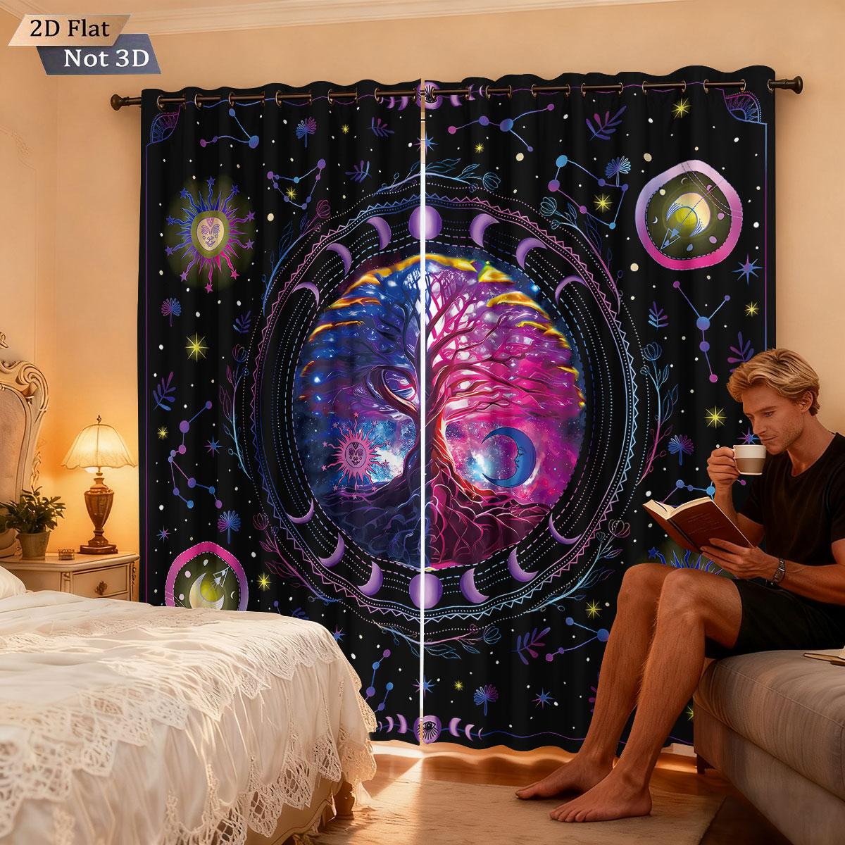 2pcs Interstellar Tree of Life Red Printed Perforated Blackout Curtains Multi Size Living Room Bedroom Insulation Decoration 140x160&Grommet Top
2pcs Interstellar Tree of Life Red Printed Perforated Blackout Curtains Multi Size Living Room Bedroom Insulation Decoration 140x160&Grommet Top