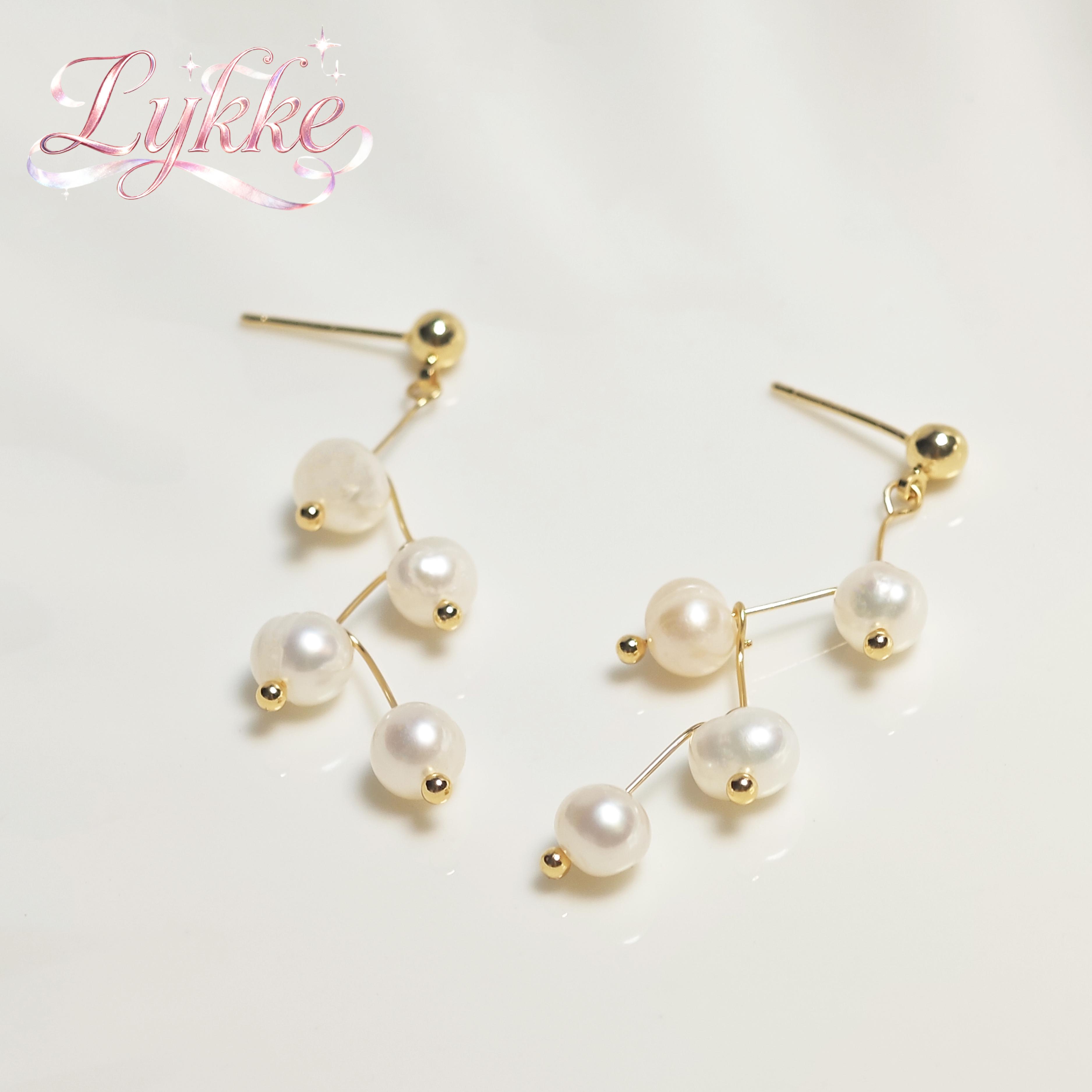 Fashionable natural pearl long earrings for women cute Korean earrings for brides wedding parties jewelry gifts gold-plated
Fashionable natural pearl long earrings for women cute Korean earrings for brides wedding parties jewelry gifts gold-plated