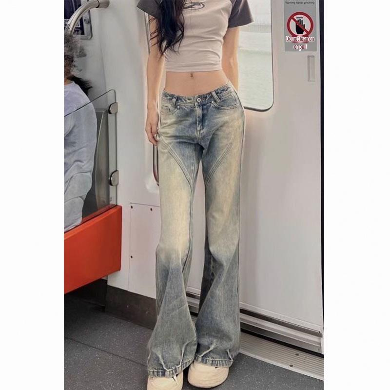 Women s Vintage Washed Low-Rise Micro-Flare Jeans - Slimming Straight-Leg, Floor-Length Design. XL
Women s Vintage Washed Low-Rise Micro-Flare Jeans - Slimming Straight-Leg, Floor-Length Design. XL