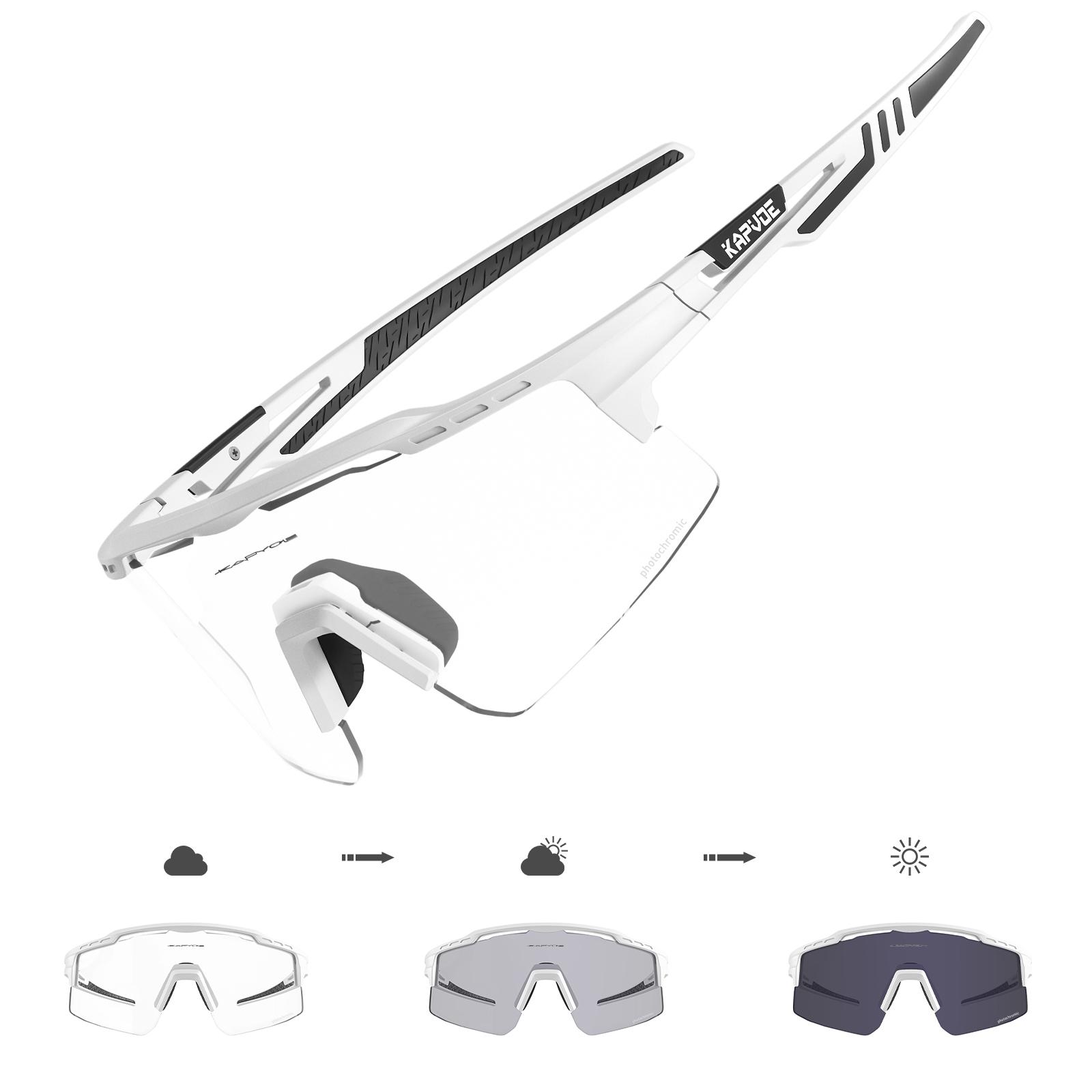 Kapvoe New Photochromic Men Women Sunglasses MTB Road Cycling Glasses Outdoor Sports Glasses UV400 Bicycle Eyewear Bike Goggles Photochromic-1lens
Kapvoe New Photochromic Men Women Sunglasses MTB Road Cycling Glasses Outdoor Sports Glasses UV400 Bicycle Eyewear Bike Goggles Photochromic-1lens