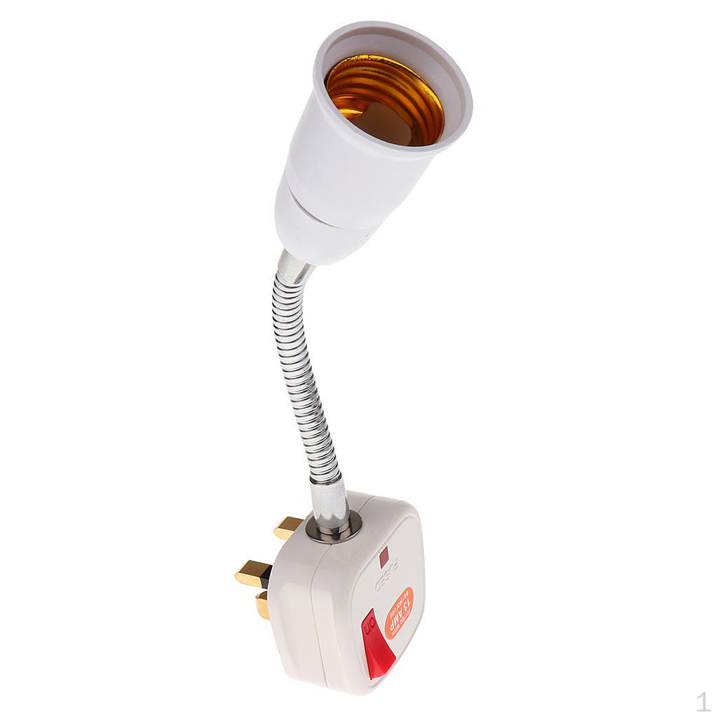 E27 Screw Light Bulb Socket Holder Converter with On/Off Switch 13A-UK Plug
E27 Screw Light Bulb Socket Holder Converter with On/Off Switch 13A-UK Plug