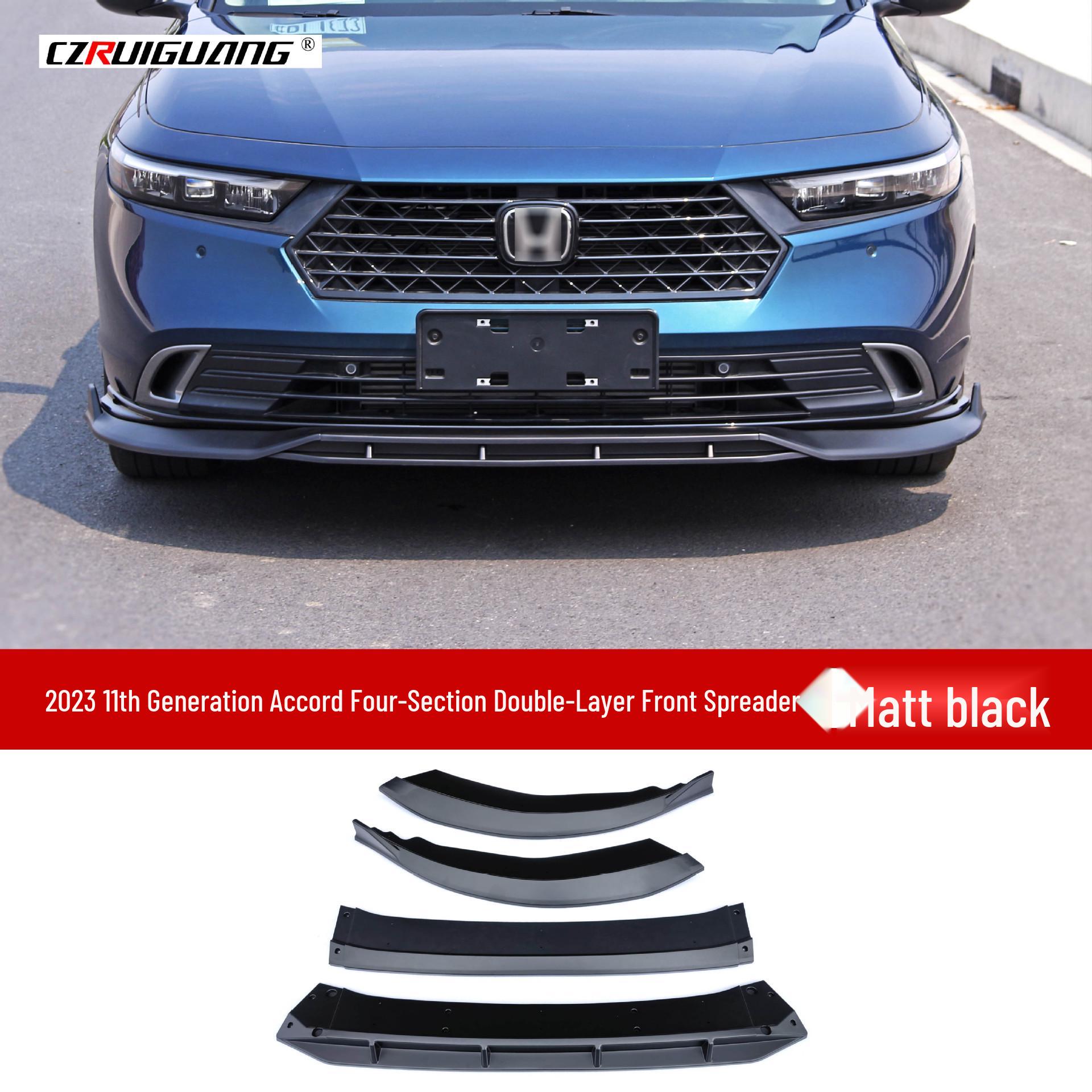Обвіс кузова одинадцятого покоління Accord: Передній сплітер, Бічні спідниці, Дефлектори, Заднє антикрило, Задній сплітер, Задні куточки
Обвіс кузова одинадцятого покоління Accord: Передній сплітер, Бічні спідниці, Дефлектори, Заднє антикрило, Задній сплітер, Задні куточки