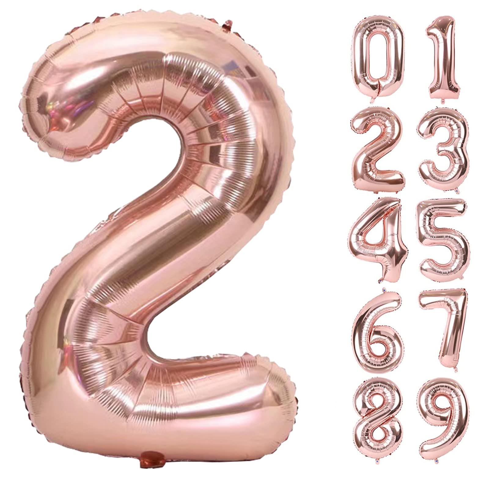 HIYEAR Birthday Decoration Number Balloon Large 40 Inch 90cm Aluminum Balloon Rose Gold Happy Birthday Rose Approx. (2 Gold)
HIYEAR Birthday Decoration Number Balloon Large 40 Inch 90cm Aluminum Balloon Rose Gold Happy Birthday Rose Approx. (2 Gold)