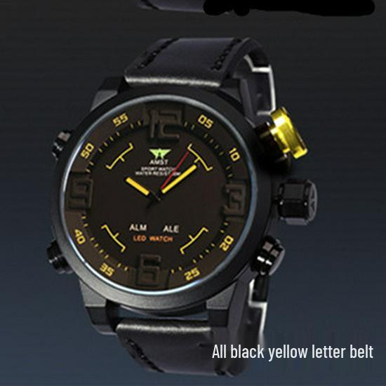 Aimeishi AMST Мужские умные военные кварцевые часы - Ночное видение, Многофункциональные, Ремешок из натуральной кожи
Aimeishi AMST Мужские умные военные кварцевые часы - Ночное видение, Многофункциональные, Ремешок из натуральной кожи