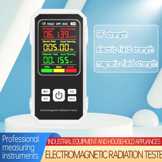 1 Set EMF Meter High Accuracy Professional Handheld Electromagnetic Radiation Detector Tester Electrician білий
1 Set EMF Meter High Accuracy Professional Handheld Electromagnetic Radiation Detector Tester Electrician білий