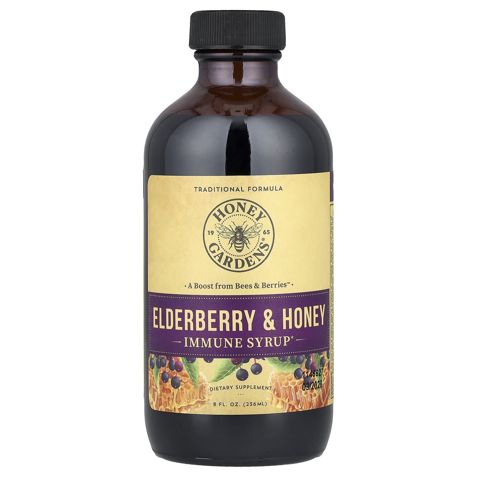 Elderberry Syrup Beeswax Therapy with Raw Honey, Organic Apple Cider Vinegar, Propolis, 240 Ml (8 Fl Oz)
Elderberry Syrup Beeswax Therapy with Raw Honey, Organic Apple Cider Vinegar, Propolis, 240 Ml (8 Fl Oz)