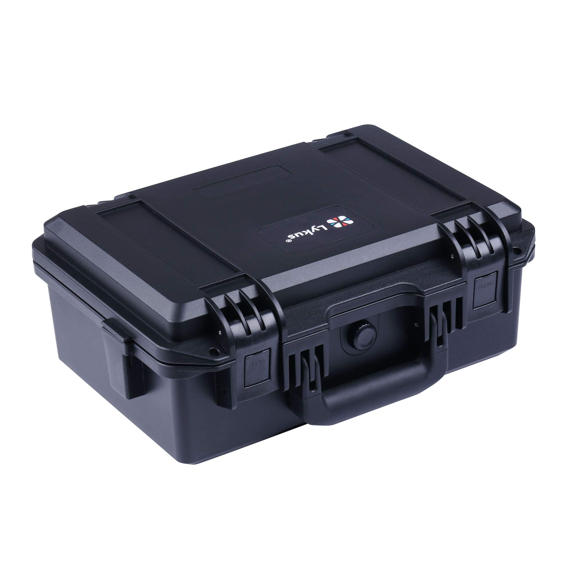 Lykus Waterproof Hard Case lattice cut sponge Inner Suitable for small video action HC-3310 Built-in dimensions 33x21x13.5cm cameras, pistols, чорний
Lykus Waterproof Hard Case lattice cut sponge Inner Suitable for small video action HC-3310 Built-in dimensions 33x21x13.5cm cameras, pistols, чорний