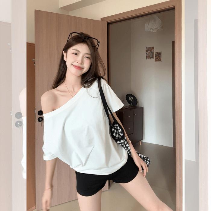 No price reduction #slanted shoulder top women s summer new design sense niche slim and thin short one-word shoulder t-shirt S белый
No price reduction #slanted shoulder top women s summer new design sense niche slim and thin short one-word shoulder t-shirt S белый