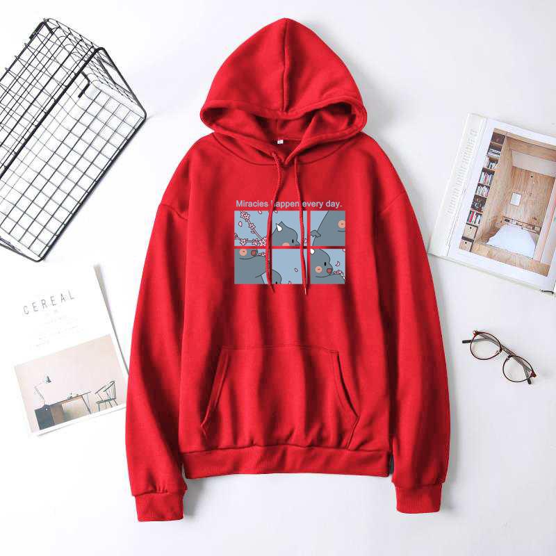 Женская мода повседневная толстовка с капюшоном для женщин осень-зима дамы свободный крой плюшевый пуловер с капюшоном топы M красный
Женская мода повседневная толстовка с капюшоном для женщин осень-зима дамы свободный крой плюшевый пуловер с капюшоном топы M красный