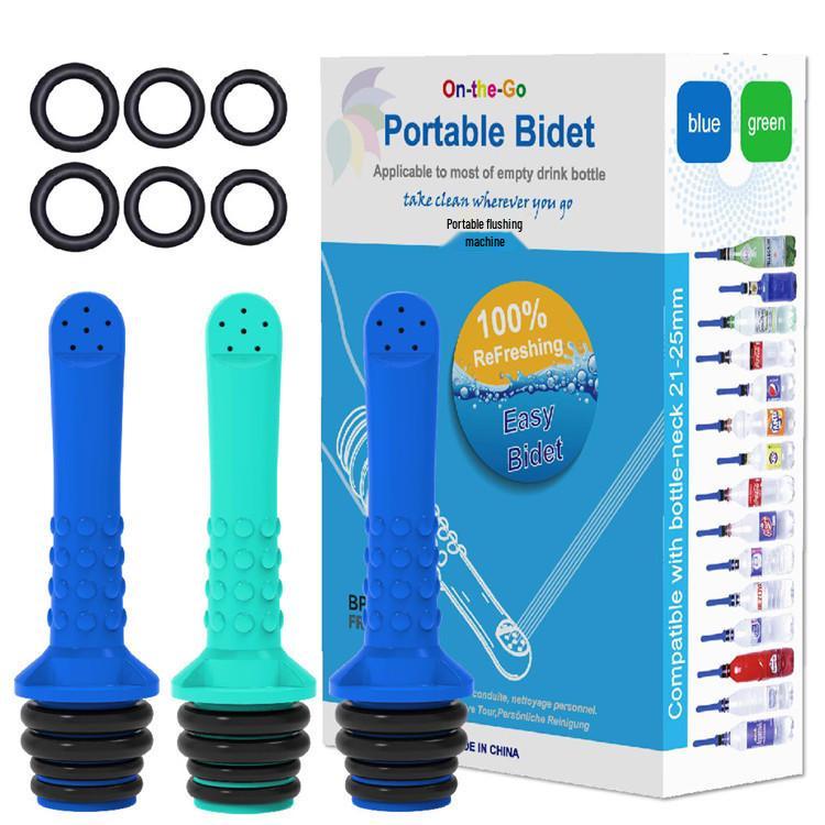 3-Piece Handheld Portable Travel Bidet Set - Compact Rinse Device for Personal Hygiene Blue (2pcs)
3-Piece Handheld Portable Travel Bidet Set - Compact Rinse Device for Personal Hygiene Blue (2pcs)