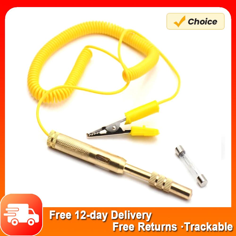 DC 6V/12V/24V Electrical Voltage Tester Pen Automotive Car Light Lamp Test Pencil Probe Repair Pen For Test Fuses Light Sockets жовтий
DC 6V/12V/24V Electrical Voltage Tester Pen Automotive Car Light Lamp Test Pencil Probe Repair Pen For Test Fuses Light Sockets жовтий
