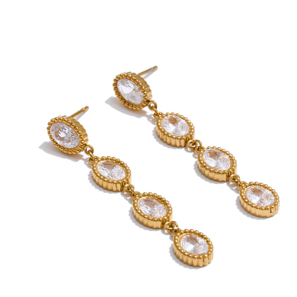 Yhpup Exquisite Shiny Cubic Zirconia Oval Chain Bracelet Bangle Earrings 316L Stainless Steel Luxury Delicate Jewelry Party Gift
Yhpup Exquisite Shiny Cubic Zirconia Oval Chain Bracelet Bangle Earrings 316L Stainless Steel Luxury Delicate Jewelry Party Gift